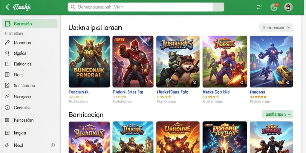 Skema permainan yang dinamis dan interaktif.